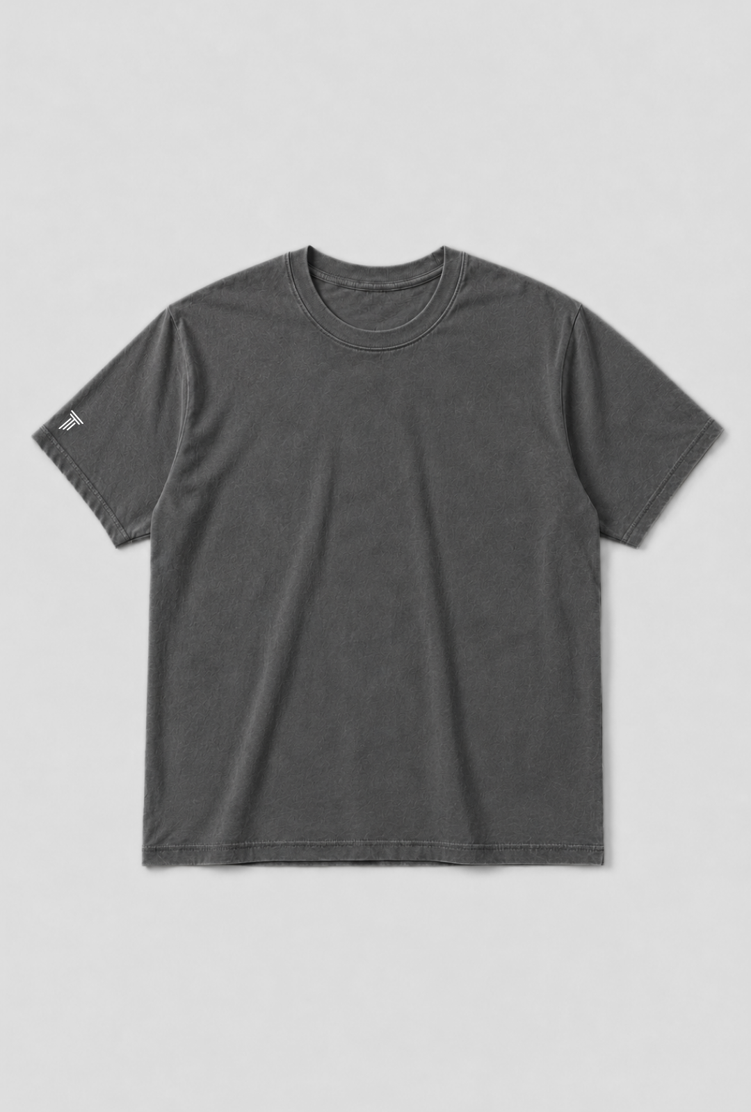 CAMISETA REGULAR LISA - CINZA ESTONADO