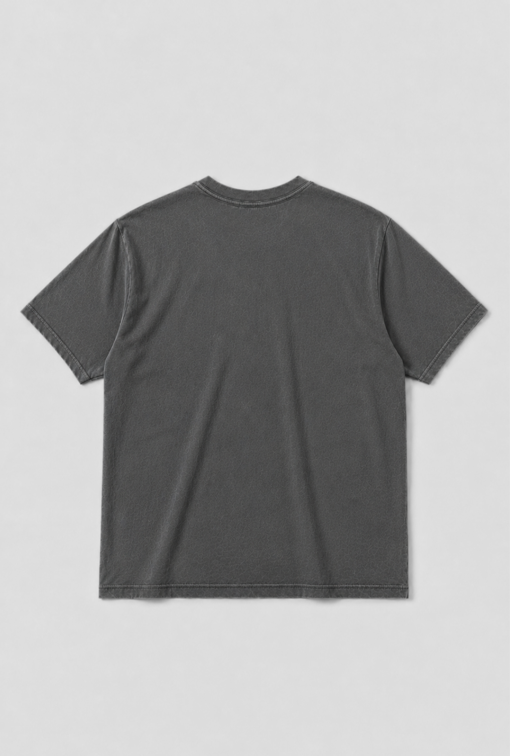 CAMISETA REGULAR LISA - CINZA ESTONADO